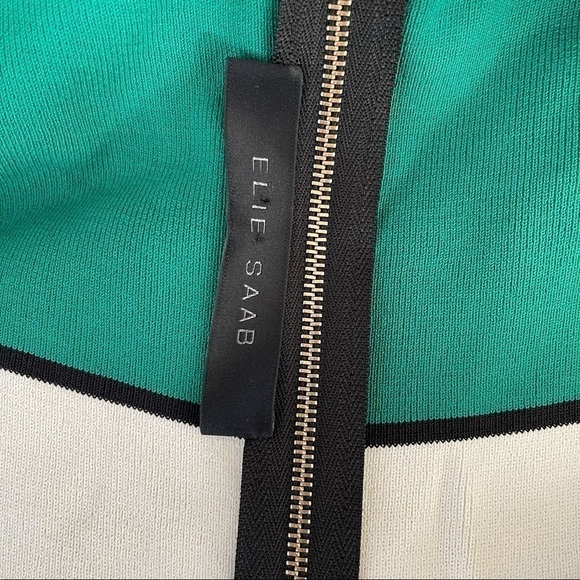 Elie Saab Sleevless Colorblock Colorful Dress size 40 US size 8 Bodycon - Picture 6 of 8